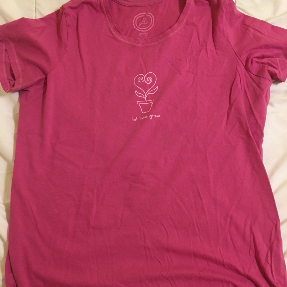 Life is Good “let love grow” Shirt